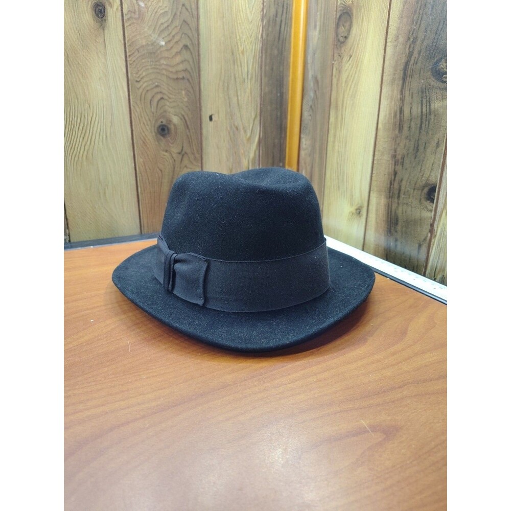 Dobb's Fifth Ave Size 6 7/8 Bowler Hat Fedora Black